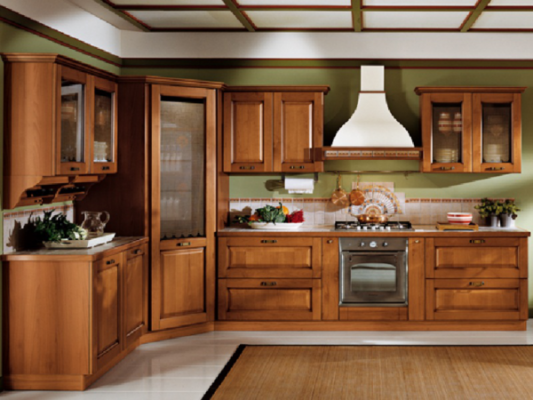 Особенности деревянной кухни