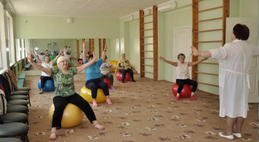Физическая активность в доме престарелых