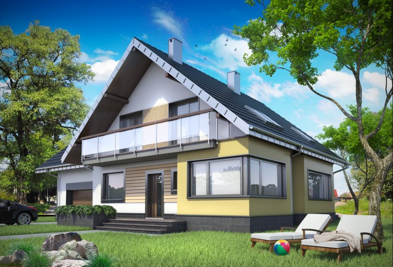 Проекты домов с мансардой