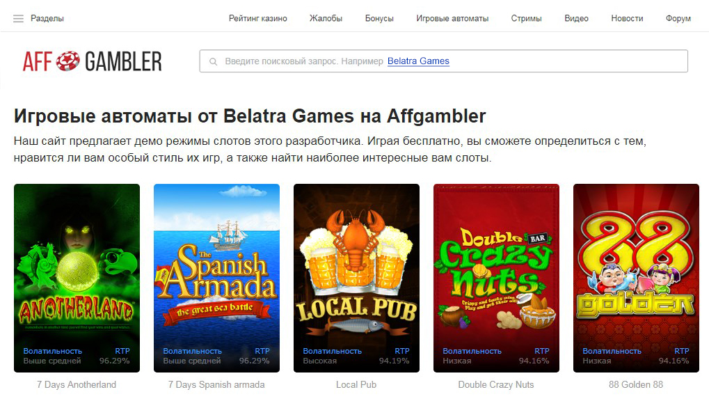 Вся информация об онлайн-казино