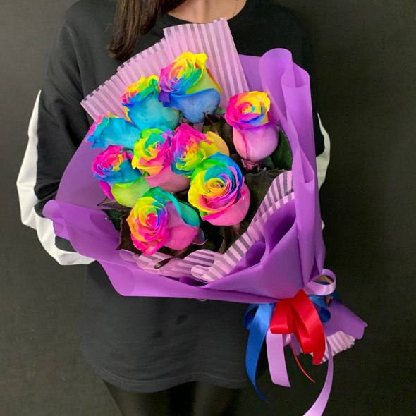 Радужные розы: символика и магия цветного великолепия