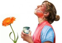 Как полоскать горло настойкой календулы на спирту: пропорции, можно ли беременным настойка календулы для полоскания горла